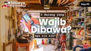 Wajib Dibawa Kemana-mana? Ini dia 3 Barangnya! 3 Grafik Wajib Dibawa Kemana-mana? Ini dia 3 Barangnya! - What are the three most important things you cannot live without? - 30DaysWritingChallenge - Ahasna